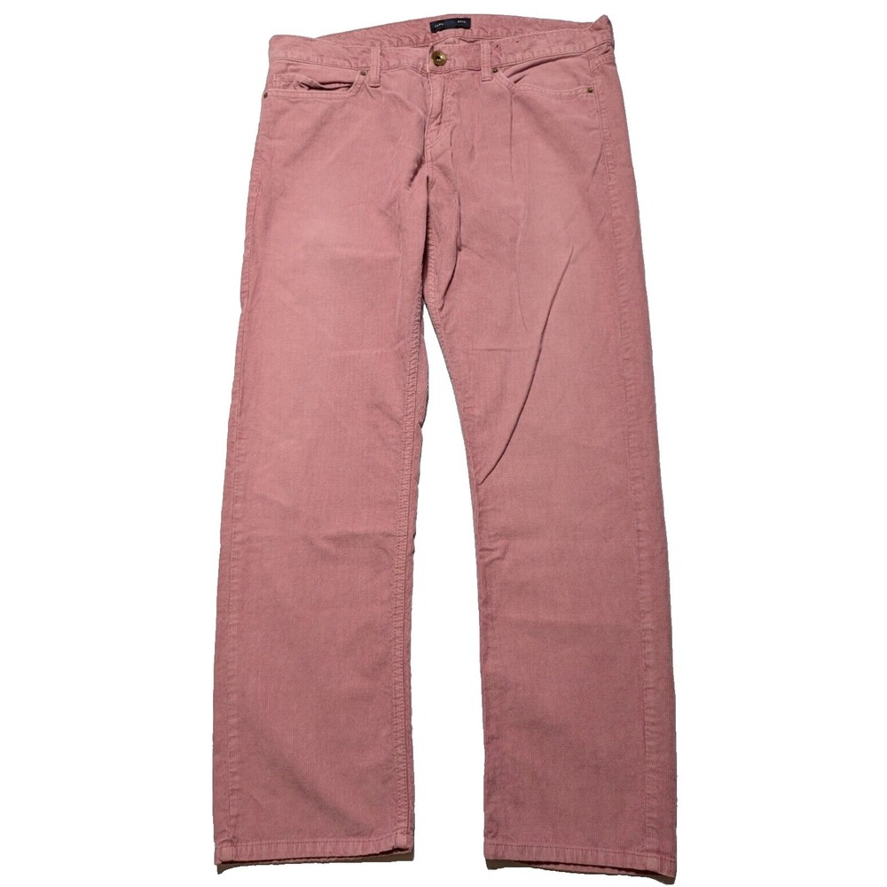 BANANA REPUBLIC BOYFRIEND‎ Women 31R (34x30) Mauve Cotton Corduroy Pants